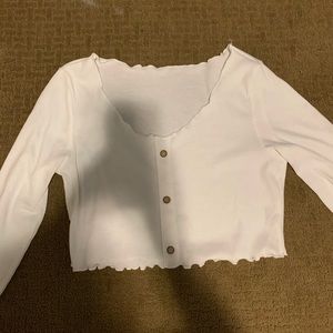 long sleeve cropped t-shirt
